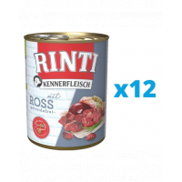 RINTI Kennerfleisch Horse hrana caini cu carne de cal 12 x 400 g