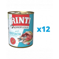 RINTI Kennerfleisch Sea Fish hrana umeda caini 12 x 800 g, cu peste marin