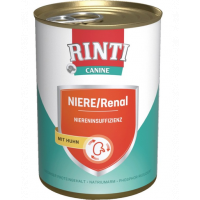 RINTI Canine Niere/Renal Chicken hrana dietetica umeda pentru caini cu insuficienta renala cronica sau acuta 800 gr