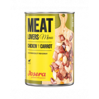 JOSERA Meatlovers Menu hrana umeda pentru caini, pui si morcov 6x800 g