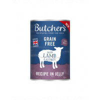 BUTCHER'S Original Recipe in Jelly hrana umeda caini, bucati de miel in jeleu, conserva 400g