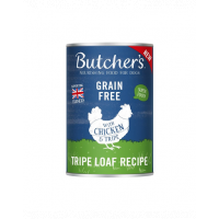 BUTCHER'S Original Tripe hrana umeda caini, pui cu rumen de vita, pate 400g
