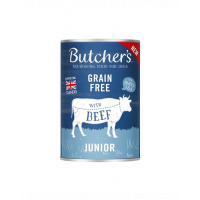 BUTCHER'S Original Junior hrana caini juniori, bucati de vita in jeleu, conserva 400g