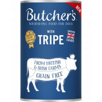 BUTCHER'S Original Tripe Mix hrana umeda caini, cu rumen de vita, pate 1200g