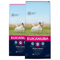EUKANUBA Active Adult Small Breed 30 kg (2 x 15kg) hrana uscata caini adulti de talie mica, cu pui