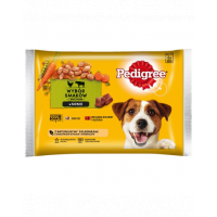 PEDIGREE Hrană umedă cu pui, vită și legume 52 x100 g