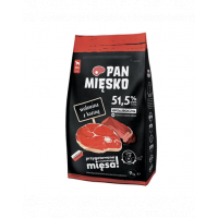 PAN MIĘSKO Hrana uscata pentru caini adulti talie medie, cu vita si capra 9 kg