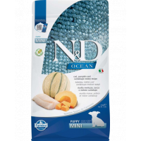 FARMINA N&amp;D Ocean - Hrană pentru pui de cățel - cod, dovleac și pepene galben - 2,5 kg