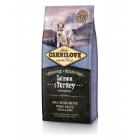 CARNILOVE Puppy Salmon&amp;Turkey Hrana uscata pentru catei de toate rasele, cu somon si curcan 4 kg