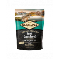 CARNILOVE Hrana uscata pentru caini adulti, cu pastrav si crap proaspat 1,5 kg