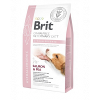 BRIT Veterinary Diets Dog Hypoallergenic Dieta veterniara pentru caini cu alergii si intolerante alimentare, cu somon 2 kg
