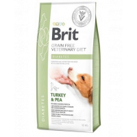 BRIT Veterinary Diets Dog Diabetes Dieta veterinara pentru caini adulti cu diabet, cu mazare si curcan 12 kg
