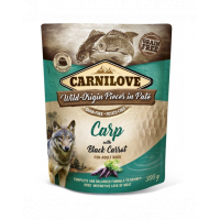 CARNILOVE Hrana umeda pentru caini- Crap cu morcov negru 300g