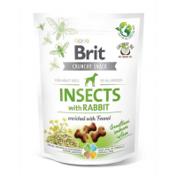 BRIT Care Dog Crunchy Crakcer Insect&amp;Rabbit Recompense pentru caini, cu insecte si iepure 200 g