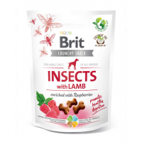 BRIT Care Dog Crunchy Crakcer Insect&amp;Lamb 200 g recompense crocante pentru caini, cu insecte si miel