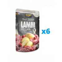 BELCANDO Finest Selection hrana umeda pentru caini, cu miel si cartofi cu merisoare 6x300 g