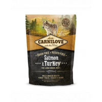CARNILOVE Adult Large Breed hrana uscata caini adulti de rase mari, somon si curcan 1,5 kg