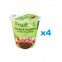 BOSCH Fruitees Snack recompense moi caini 4x200 g caprioara si merisor
