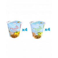 BOSCH Fruitees mix recompense caini 8x200 g, pasare si mango + pasare si mar