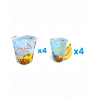 BOSCH Fruitees pachet recompense caini 8x200 g, pasare si mango + pasare si banana