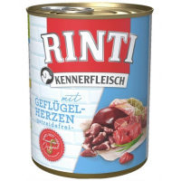 RINTI Kennerfleisch Hrana umeda pentru caini, cu inimi de pasare 800 gr