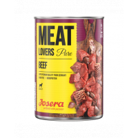 JOSERA Meatlovers Pure hrana umeda monoproteica pentru caini, cu vita 6x400 g