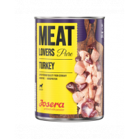 JOSERA Meatlovers Pure hrana umeda monoproteica pentru caini, curcan 6x400 g