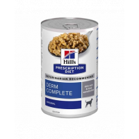 HILL'S Prescription Diet Canine Derm Complete 370 g Hrana umeda pentru caini cu reactii alergice