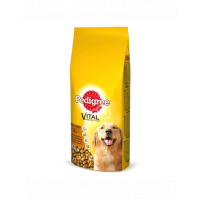 PEDIGREE Adult vită și pasăre 3 x 2.6 kg
