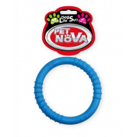 PET NOVA DOG LIFE STYLE Ringo jucarie din cauciuc pentru caini 9,5cm, albastru, aroma menta