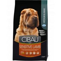 FARMINA Cibau Sensitive Lamb MEDIUM MAXI pentru caini rasa medie/mare cu sistem digestiv sensibil, miel 2,5 kg