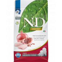 FARMINA N&amp;D PRIME PUPPY MEDIUM &amp; MAXI 2,5 kg Hrana uscata pentru catei de talie medie sau mare, cu pui si rodie