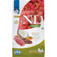 FARMINA N&amp;D Quinoa Mini Skin&amp;Coat hrana caini talie mica 800g rata si nuca de cocos