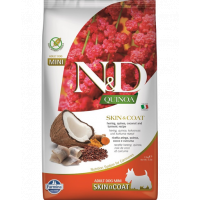 FARMINA N&amp;D Quinoa Hrana dietetica pentru caini de talie mica, cu hering si nuca de cocos 2,5 kg
