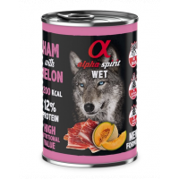 ALPHA SPIRIT Hrana umeda caini 400 g sunca si pepene galben