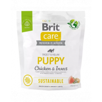BRIT Care Sustainable Puppy 1 kg Hrana pentru catei, cu pui si insecte