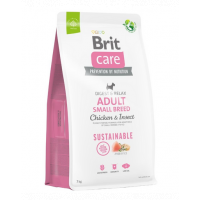 BRIT Care Dog Sustainable Adult Small Breed Hrana uscata pentru caini talie mica, cu pui si insecte 7 kg