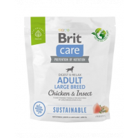 BRIT Care Dog Sustainable Adult Large Breed Chicken &amp; Insect hrana caini talie mare 1 kg pui si insecte