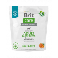 BRIT Care Grain-free Adult Large Breed Salmon hrana cu somon pentru caini adulti talie mare 1 kg fara cereale