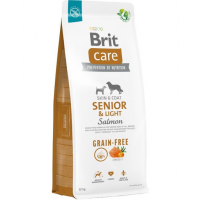 BRIT Care Grain-free Senior&amp;Light Hrana pentru caini seniori, cu somon 12 kg