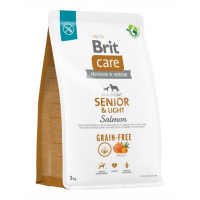 BRIT Care Grain-free Senior&amp;Light 3 kg Hrana uscata pentru caini seniori si cu tendinta de ingrasare, cu somon