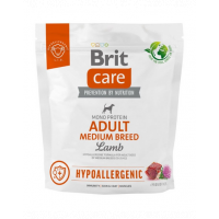BRIT Care Hypoallergenic Adult Medium Breed 1 kg Hrana uscata pentru caini talie medie, cu miel si orez