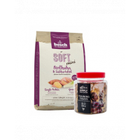 BOSCH Soft Mini hrana caini sistem digestiv sensibil 2,5 kg + Recompense 300 g