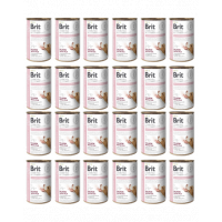 BRIT Veterinary Diet Hypoallergenic Salmon&amp;Pea caini cu alergii 24x400 g hrana dietetica
