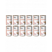 BRIT Veterinary Diet Renal Tuna&amp;Salmon&amp;Pea hrana dietetica pentru caini 12x400 g