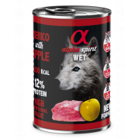 ALPHA SPIRIT Pork with yellow apple hrana caine, porc si mere galbene 400 g