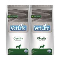 FARMINA Vet Life Dog Obesity 2x12 kg dieta pentru caini cu diabet