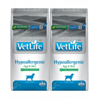 FARMINA Vet Life Dog Hypoallergenic Egg&amp;Rice 2x12 kg dieta pentru caini cu alergii