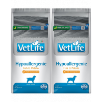 FARMINA Vet Life Hypoallergenic Fish&amp;Potato 12 kg x 2 dieta veterinara caini, peste si cartof