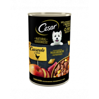 CESAR Conserve hrana caini 24x400g cu pui, morcovi, mar si paste in sos